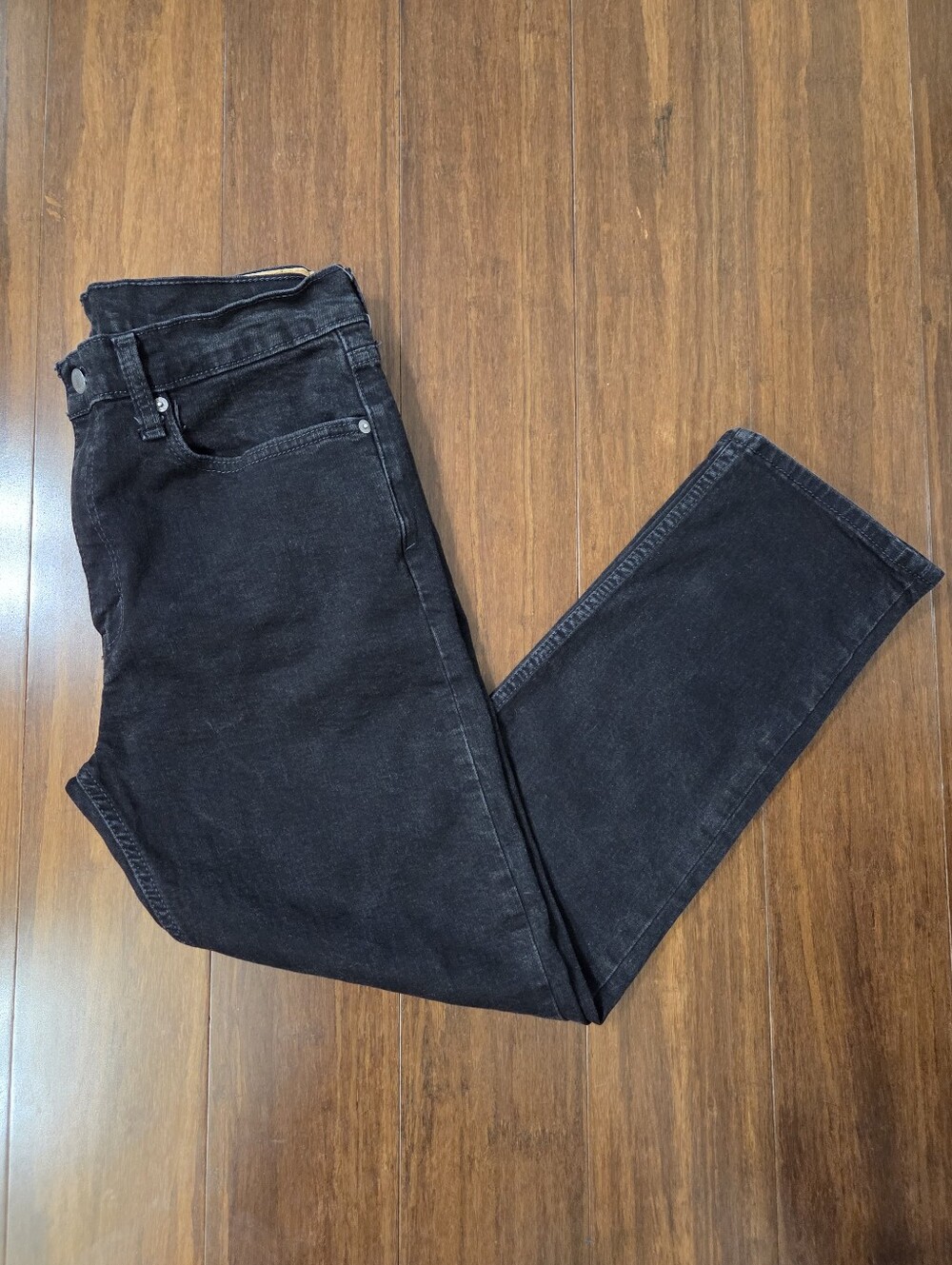 MEN'S LEVI'S 502 BLACK JEANS TAPER FLEX 34X30 - Picture 12 of 13